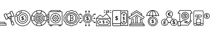 Finance-And-Banking Font UPPERCASE