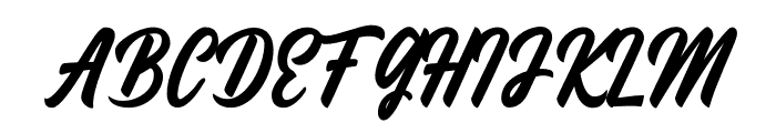 Fineberg Font UPPERCASE