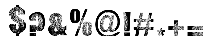 Finger Print Font Font OTHER CHARS