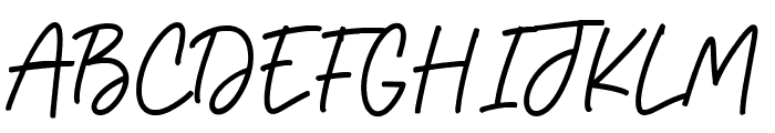 Fingerline Font UPPERCASE