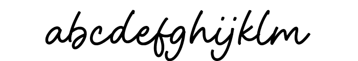 Fingerline Font LOWERCASE