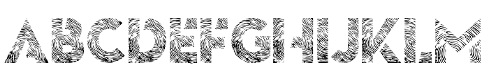 Fingermark Font LOWERCASE