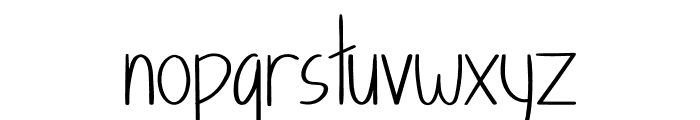 Fingerstyle Font LOWERCASE