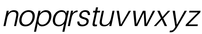 FinisText-LightItalic Font LOWERCASE