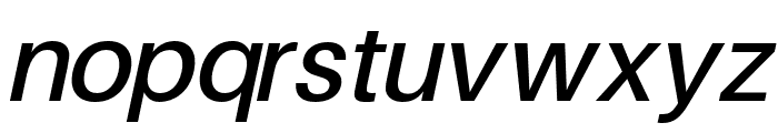 FinisText-MediumItalic Font LOWERCASE