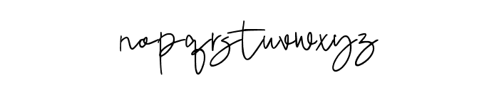 FirdausSignature-Regular Font LOWERCASE