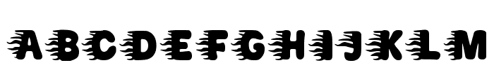 Fire Blaze Regular Font UPPERCASE