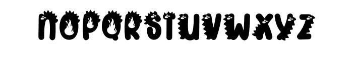 Fire Dragon Font UPPERCASE
