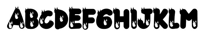 Fire Expert Font UPPERCASE