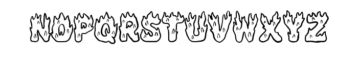 Fire Flames By Squeeb C Regular Font UPPERCASE