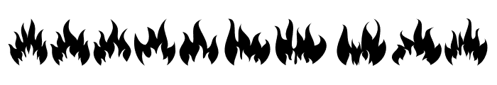 Fire Flames Font OTHER CHARS