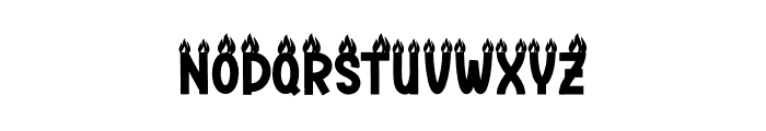 Fire Ghost Font UPPERCASE