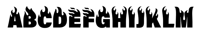 Firehead Black Font UPPERCASE