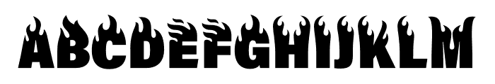 Firehead Black Font LOWERCASE