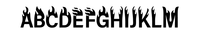 Firehead Font UPPERCASE