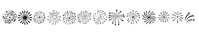 Fireworks Doodle Font UPPERCASE