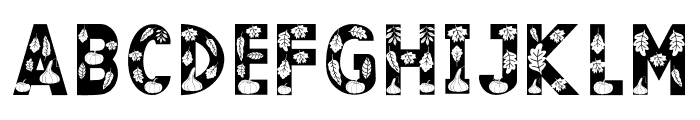 First Day Of Fall Font UPPERCASE