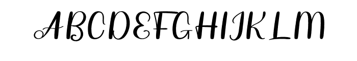 First Desember Font UPPERCASE