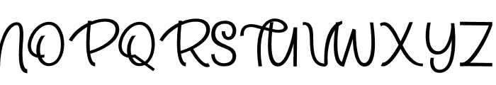 First Marigold Script Font UPPERCASE