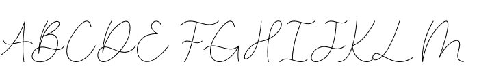First Signature Font UPPERCASE