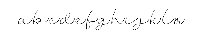 First Signature Font LOWERCASE