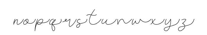 First Signature Font LOWERCASE