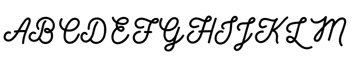 First Snow Script Font UPPERCASE