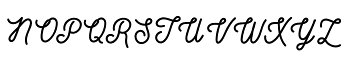 First Snow Script Font UPPERCASE