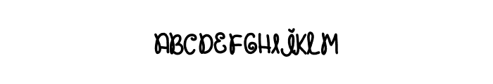 First day Font UPPERCASE