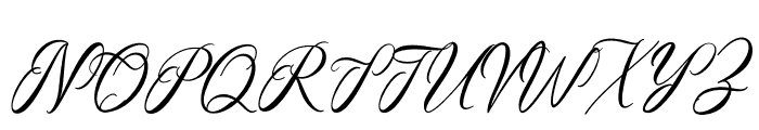 FirsthandCalligraphy Font UPPERCASE