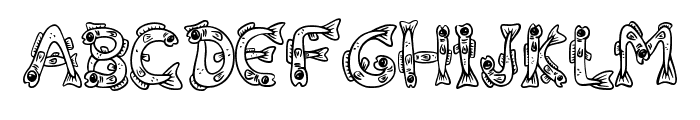 Fish By Squeeb Creative Regular Font UPPERCASE