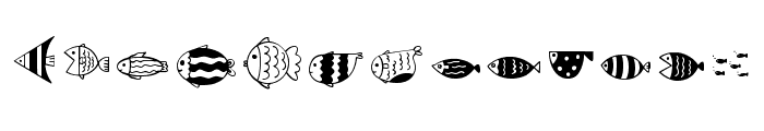Fish Regular Font UPPERCASE