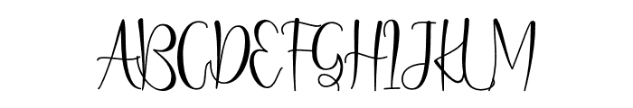Fishbone Font UPPERCASE