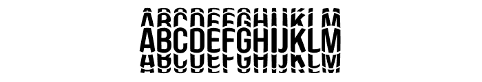 Fisheye Font UPPERCASE
