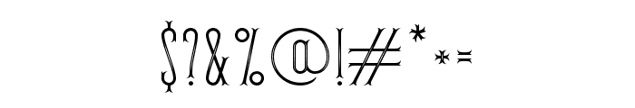 Fishtail-Regular Font OTHER CHARS