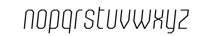 FisionadaLightItalic Font LOWERCASE