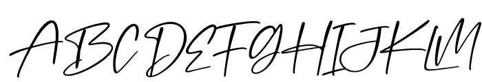 Fitriany Italic Font UPPERCASE