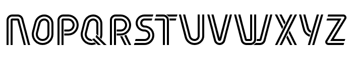 Fiver Outline Font UPPERCASE