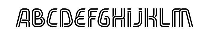 Fiver Outline Font LOWERCASE