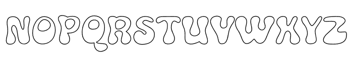 Flabbio Groovy Outline Font UPPERCASE