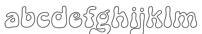 Flabbio Groovy Outline Font LOWERCASE