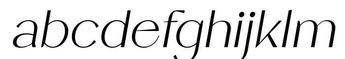 Flambe Light Italic Font LOWERCASE