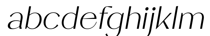 Flambe-LightItalic Font LOWERCASE