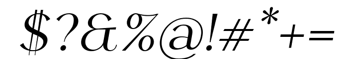 Flambe Regular Italic Font OTHER CHARS