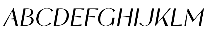 Flambe Regular Italic Font UPPERCASE