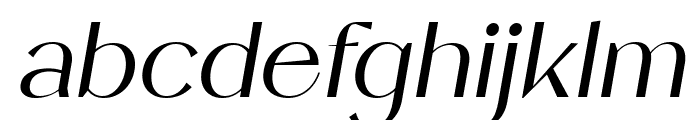 Flambe Regular Italic Font LOWERCASE