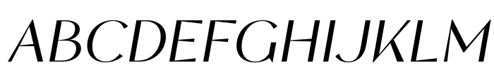 Flambe-RegularItalic Font UPPERCASE