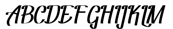 Flamboyan lettering Font UPPERCASE