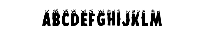 Flame Vibes Regular Font LOWERCASE