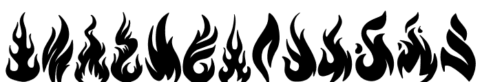 Flame Font UPPERCASE